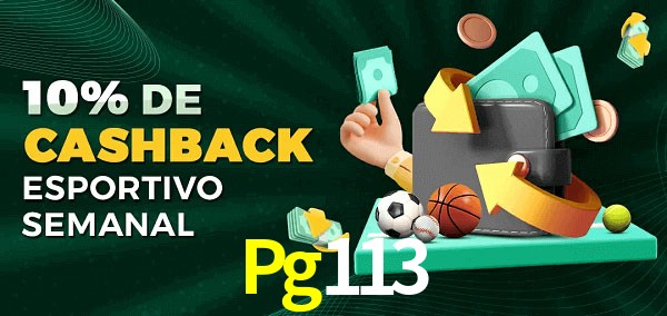 10% de bônus de cashback na Pg113